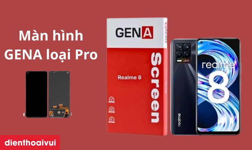Giới thiệu m&agrave;n h&igrave;nh Realme 8 (4G) GENA loại Pro