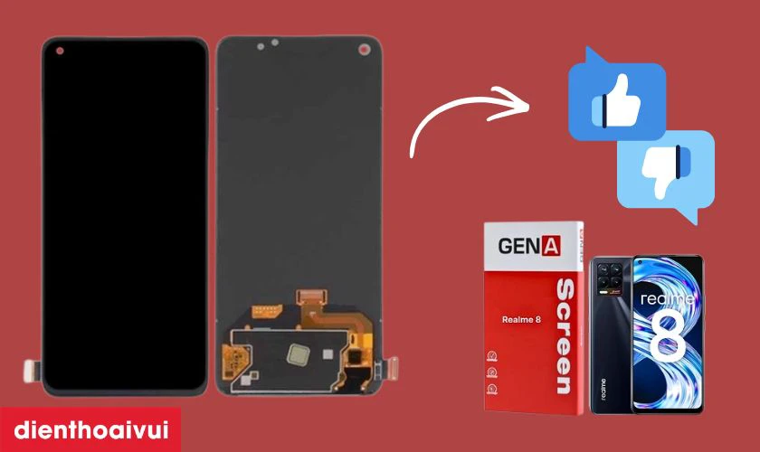 M&agrave;n h&igrave;nh GENA loại Pro thay cho Realme 8 (4G) c&oacute; tốt kh&ocirc;ng?