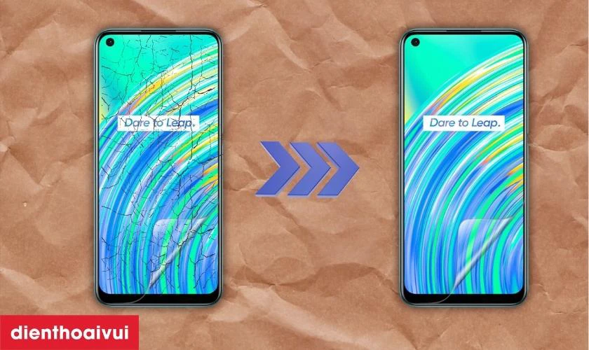 Màn hình chính hãng GENA loại A+ thay cho Realme C17 có tốt không?