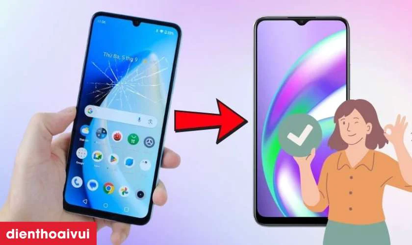 Màn hình GENA loại Pro thay cho Realme C53 có tốt không?