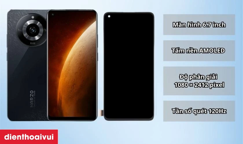 Thay m&agrave;n h&igrave;nh Realme Narzo 60 Pro