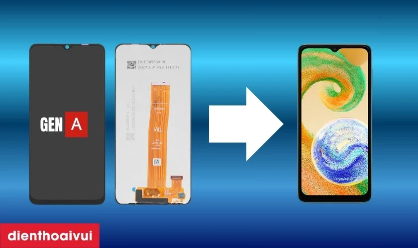 Màn hình chính hãng GENA loại Pro thay cho Samsung A04s có tốt không?