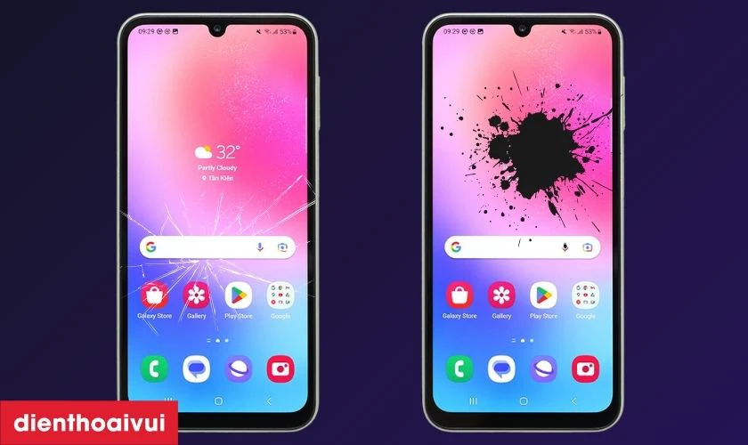 Các dấu hiệu nhận biết bạn cần thay màn hình Samsung A24 mới