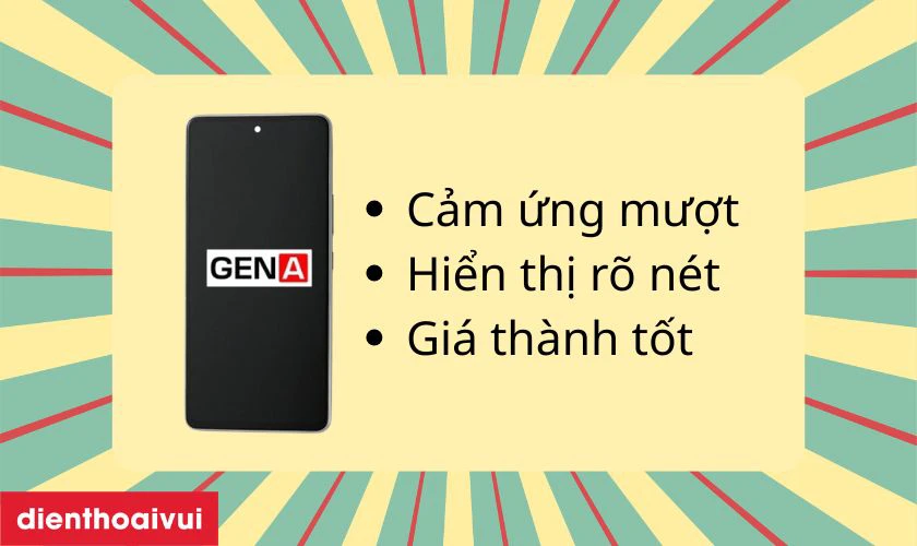 Màn hình chính hãng GENA loại Pro thay cho Samsung A55 có tốt không?
