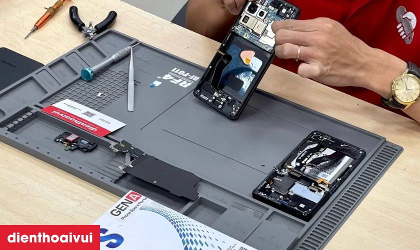 Quy trình Thay màn hình Samsung Galaxy A02S chính hãng GENA loại A+