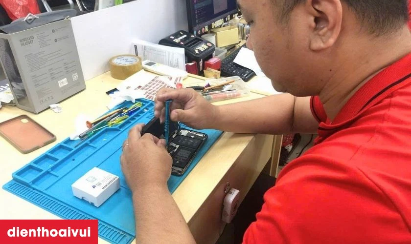 Quy trình thay màn hình Samsung Galaxy A03 chính hãng GENA loại Pro chuyên nghiệp