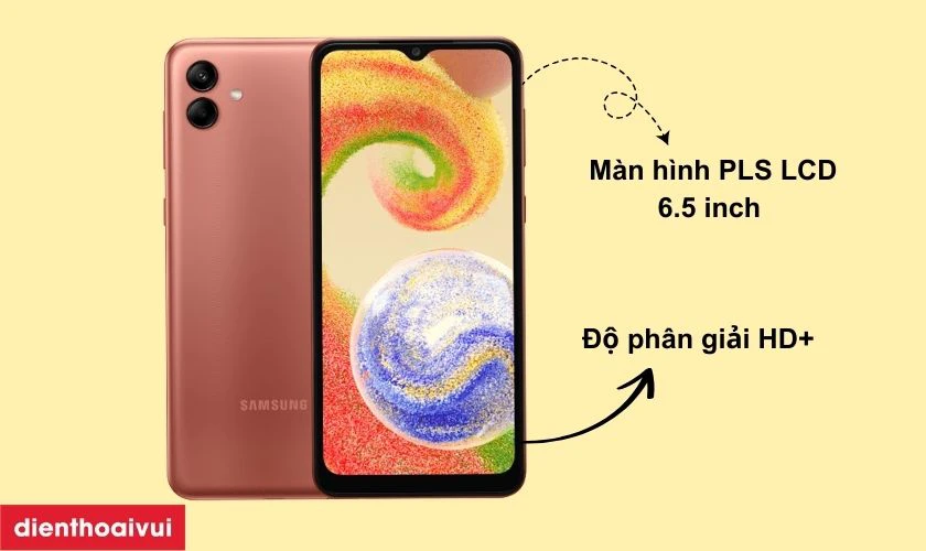 Giới thiệu màn hình Samsung Galaxy A04