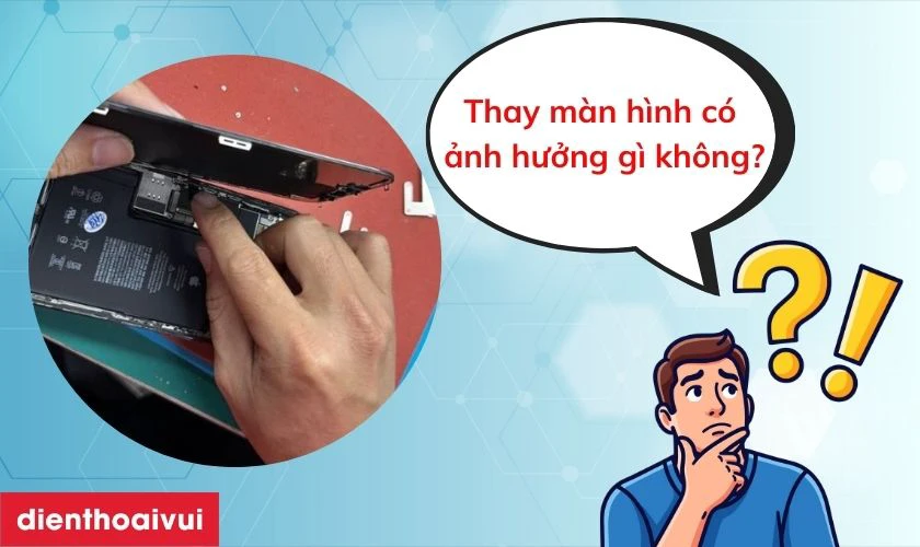 Thay m&agrave;n h&igrave;nh Galaxy A07 kh&ocirc;ng g&acirc;y ảnh hưởng đến c&aacute;c chức năng kh&aacute;c
