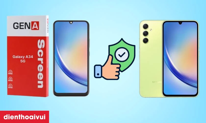 M&agrave;n h&igrave;nh GENA loại Pro thay cho Samsung Galaxy A34 c&oacute; tốt kh&ocirc;ng?