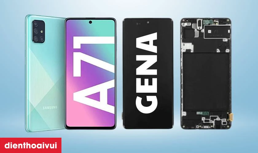 Màn hình Samsung Galaxy A71 nguyên khung chính hãng GENA loại A+ là gì