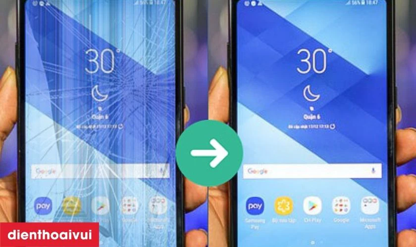 Có nên thay màn hình Samsung Galaxy A8 2016 loại A+ không?