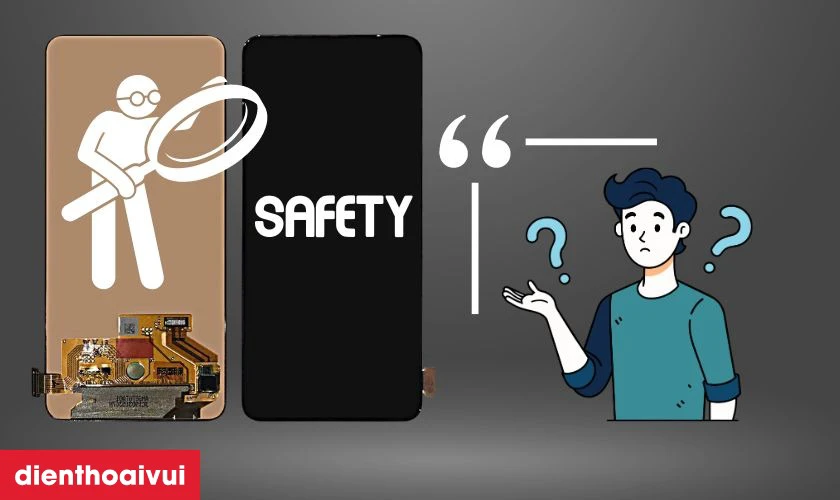 Màn hình Samsung Galaxy A80 hãng Safety là gì