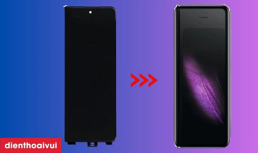 Thay màn hình Galaxy Fold - Mặt ngoài