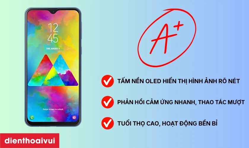 Màn hình loại A+ thay cho Samsung Galaxy M20 có tốt không?