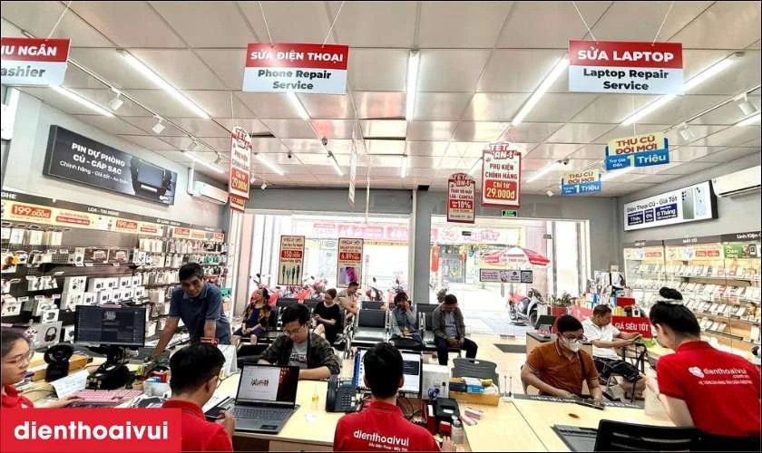 Giao máy và hỗ trợ bảo hành