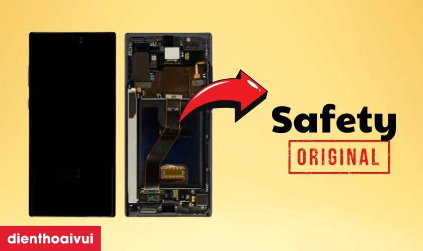 Màn hình Samsung Galaxy Note 10 hãng Safety là gì