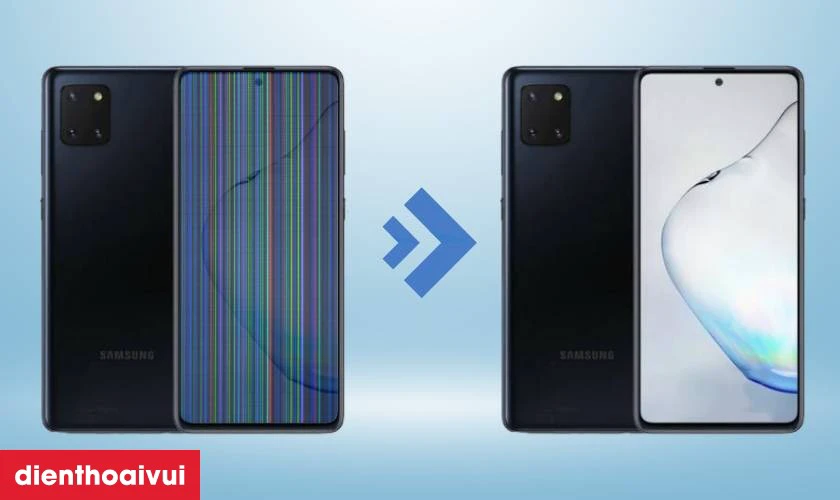Dấu hiệu cần thay màn hình Samsung Note 10 Lite