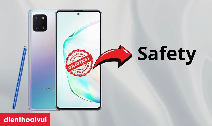 Màn hình Samsung Galaxy Note 10 Lite hãng Safety là gì