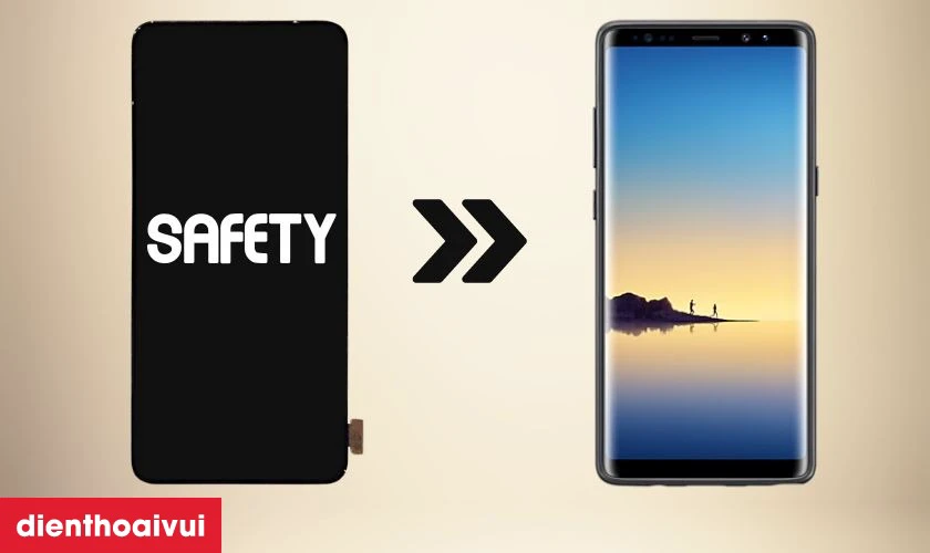 Có nên thay màn hình Samsung Galaxy Note 8 hãng Safety không