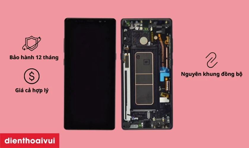 Có nên thay màn hình Samsung Galaxy Note 8 nguyên khung hãng Safety không?