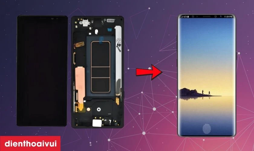 Màn hình Samsung Galaxy Note 9 nguyên khung hãng Safety là gì?