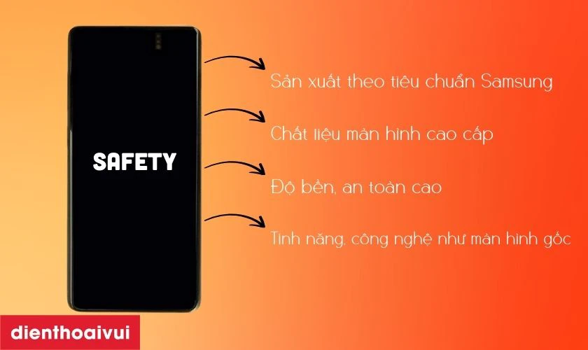 Màn hình Safety thay cho Samsung Galaxy S10 có tốt không?