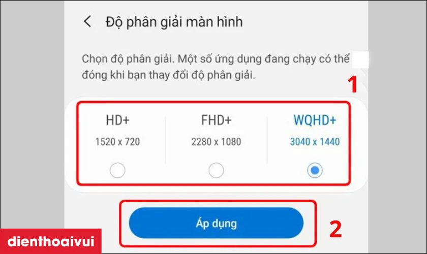 Thiết lập màn hình không phù hợp làm giảm tuổi thọ và chất lượng màn hình