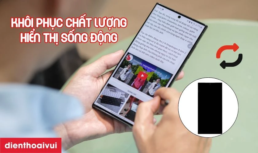 Có nên thay màn hình S23 Ultra nguyên khung hãng GENA loại A+ Size 6.8 không?