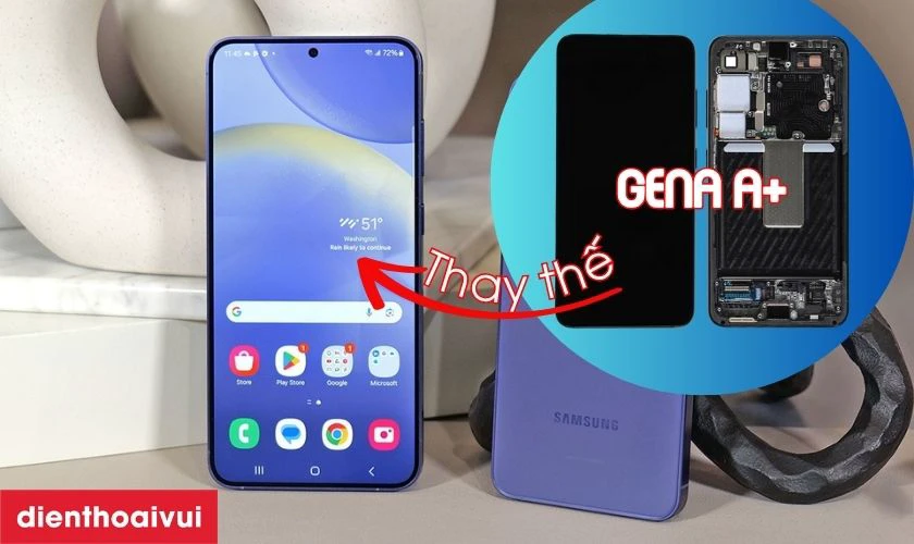 Màn hình GENA nguyên khung loại A+ Size 6.57 thay cho S24 Plus có tốt không?