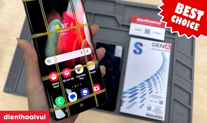 Màn hình GENA chính hãng loại A+ thay cho Samsung Galaxy S24 Ultra có tốt không