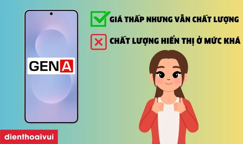M&agrave;n h&igrave;nh ch&iacute;nh h&atilde;ng GENA