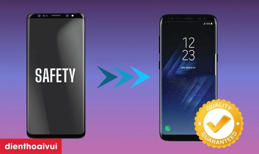 Có nên thay màn hình Galaxy S8 hãng Safety không?