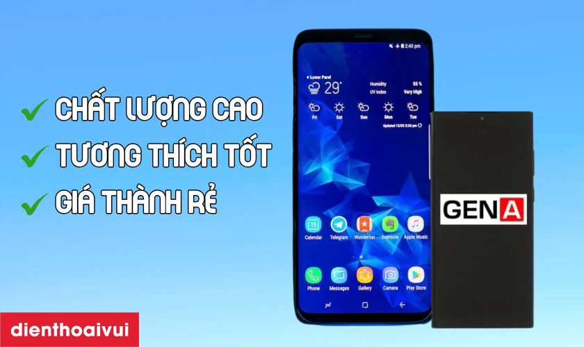 Có nên thay màn hình S9 Plus nguyên khung chính hãng GENA loại A+ không?