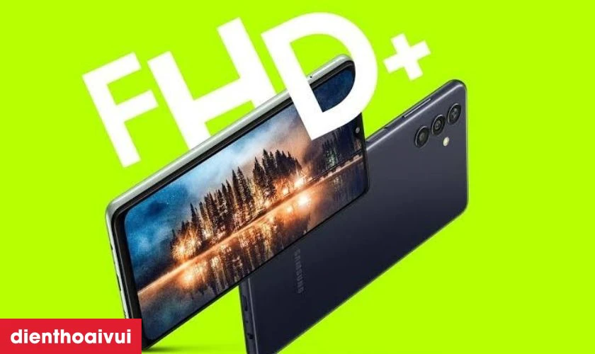 Màn hình Samsung M13 sở hữu độ phân giải tốt đáp ứng nhu cầu của người dùng