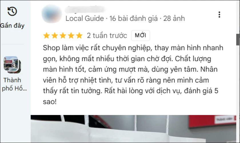 Cân nhắc các cửa hàng có tỷ lệ đánh giá từ 4* trở lên