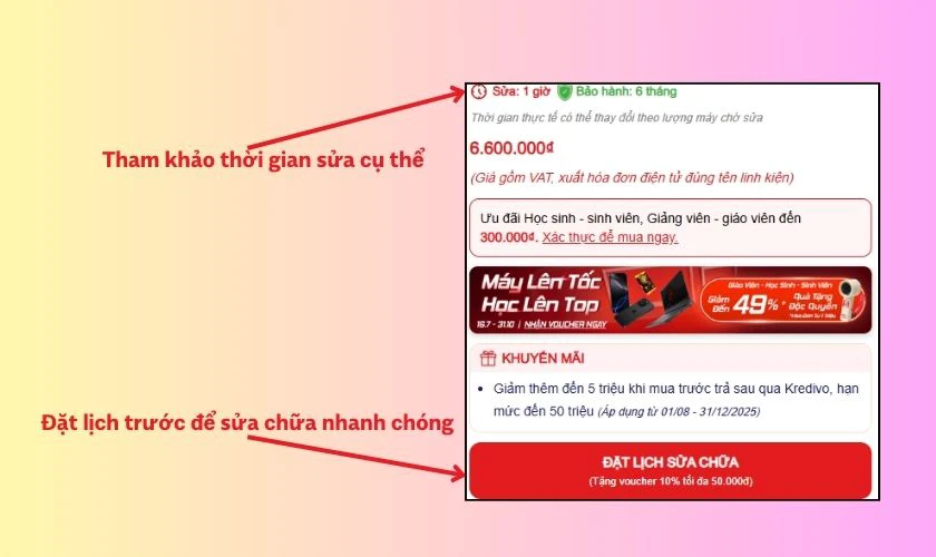 Việc biết trước thời gian thay màn hình giúp chủ động công việc và sinh hoạt