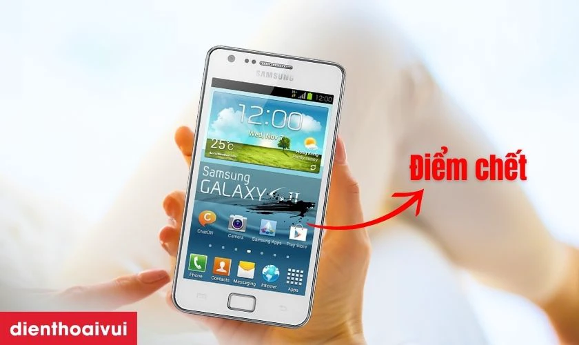 Thay màn hình mới cho Samsung Galaxy S2 nếu thấy xuất hiện điểm chết