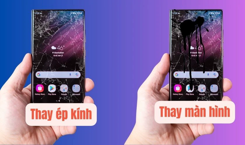 Chi phí thay màn hình sẽ phụ thuộc vào mức độ hư hỏng