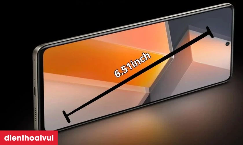 Vivo iQOO Z7i sở hữu màn hình kích thước lớn, chất lượng hiển thị tốt