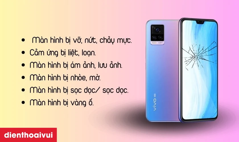Các dấu hiệu nhận biết bạn cần thay màn hình Vivo S7 mới