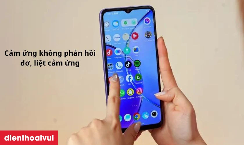 Màn hình cảm ứng bị lỗi, đơ liệt phải thay mới để phục hồi chức năng