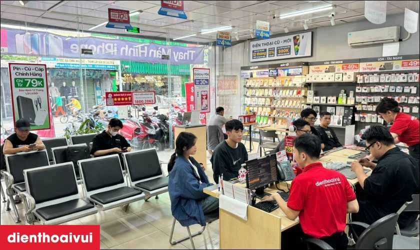 Quy trình thay màn hình Vivo V23 chuyên nghiệp lấy liền tại Điện Thoại Vui