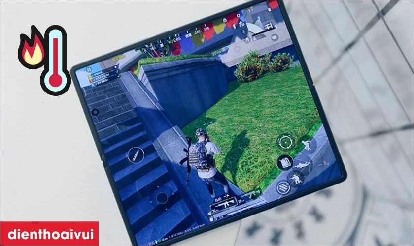 Do sử dụng Vivo X Fold quá nhiệt