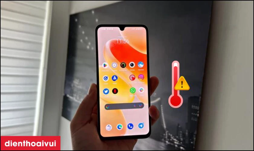 Nhiệt độ cao khiến màn hình Vivo X80 Lite hư hỏng