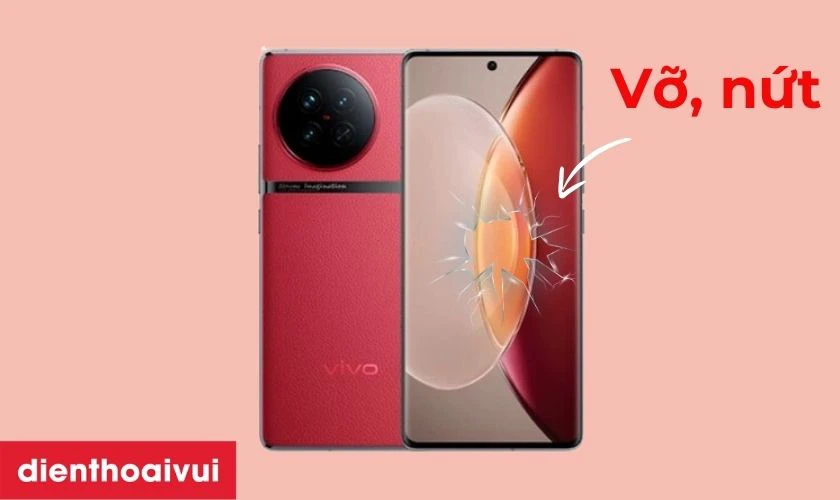 Màn hình bị vỡ, nứt nặng