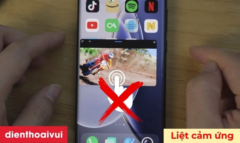 Màn hình bị đơ, liệt cảm ứng