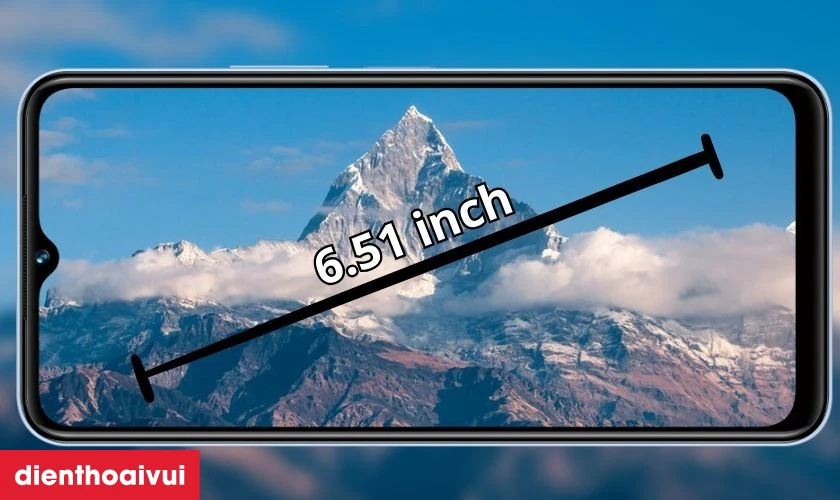 Vivo Y01 sở hữu màn hình kích thước lớn, độ phân giải cao