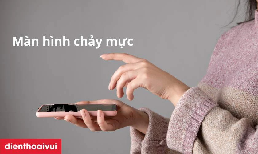 Màn hình Vivo Y02t bị chảy mực hoặc đổ bóng