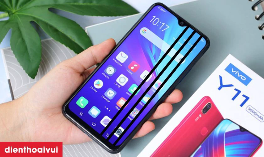 Đặt điện thoại Vivo Y11s trong không gian hẹp