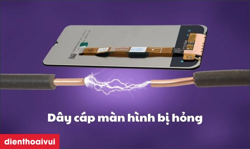 Dây cáp màn hình bị hỏng